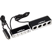 Amazon | Braith 4連 シガーソケット USB DC12V セパレートスイッチ